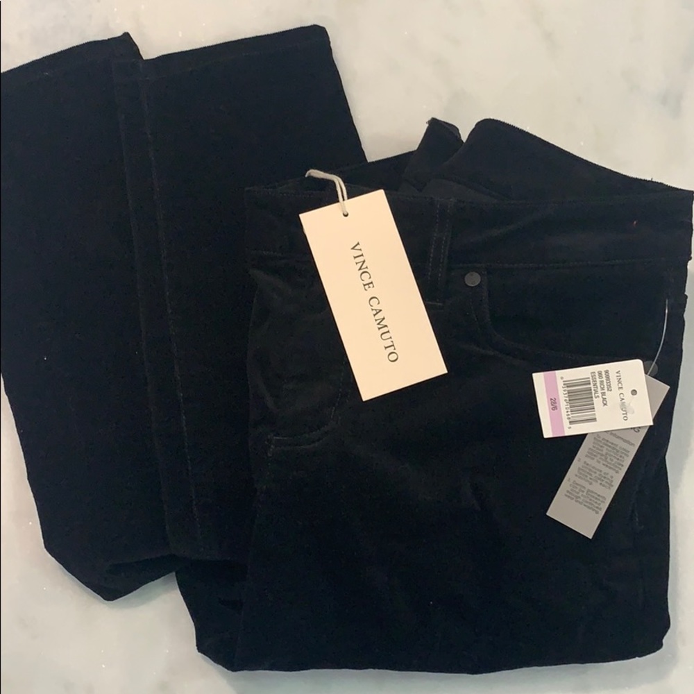 NEW Vince Camuto Corduroy Black Skinny Pants